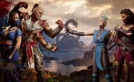 Four fighters prepare for batlle in Mortal Kombat 1