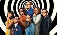Image showing the Umbrella Academy on black and white background