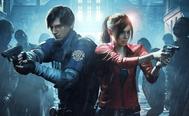 Leon and Claire are poised with their pistols, ready to listen to what the best mods are for the game.